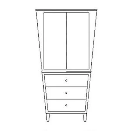 Three Drawer, Two Door Armoire